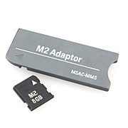  8GB Micro M2 Memory Card and Micro M2 to Memory Stick Card Adapter
