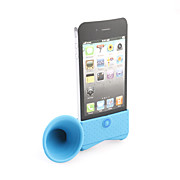  Loudspeaker Horn Stand Holder for iphone 4(blue)