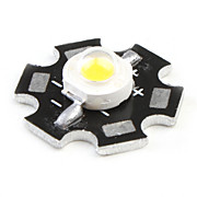  6000-6500k 3W 180-200LM White LED Light Bulb (3.4-3.8V)With Aluminum Plate