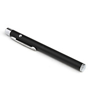  Stainless Steel 5mW Red Laser Pointer Pen - Black(2 x AAA batteries,not included)