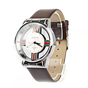  Men's Wrish Watch with Hollow Out Designed Face - Brown
