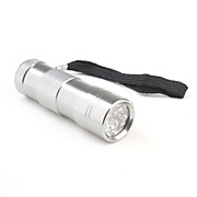  12-LED UV Flashlight Silver (3xAAA)