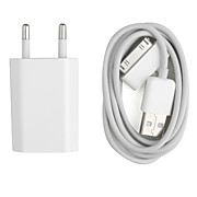  voedingsadapter en USB-laadkabel voor de iPhone 4 (wit)