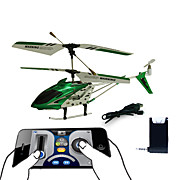  3 Channel Helicopter with Gyro i-Helicopter Controlled by iPhone/iPad/iPod iTouch (Green)