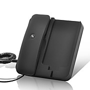  phonexphone téléphone unique fixe combiné station d'accueil / d'4/3g/3gs iPhone (noir)