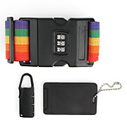  3 in 1 Laggage Tag, Pad Lock, and Luggage Strap