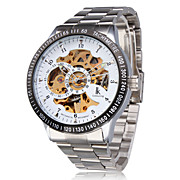  Fashion Coloring Automatic White Gold Men's Watch