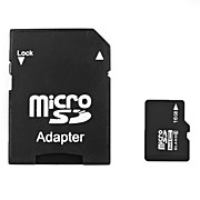  16GB MicroSDHC Memory Card and MicroSDHC to SD Adapter (Class 6)