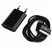  Colorful AC Power Adaptor/Charger with Charge Cable for iPhone 4 / 4S / 3G / 3GS