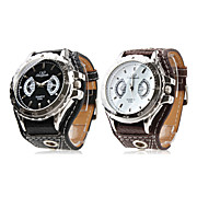  PU Band Quartz Wrist Watch For Men