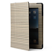  Elegant Striped Leather Case with Stand for iPad 2