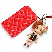  Cartoon Girl Pattern Pendant and Purse Suit (Assorted Colors)