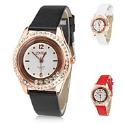  femmes montre à affichage analogique pu-bracelet à quartz gz0006067 (couleurs assorties)