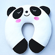  Panda Pattern Plush U-Shaped Pillow