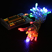 3M Multi Color LED String Christmas Fairy Light 2 Modes (Flashing, Steady on)
