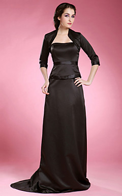 ORALIE - Vestido de Damas em Cetim com Xale