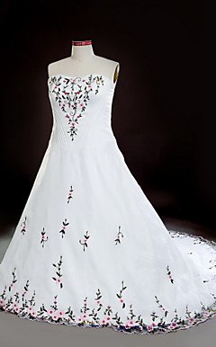 ERMELINDA - Kleid für die Braut aus Organza (Übergrösse)