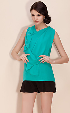 ts assimétrica draping camisa blusa (mais cores)