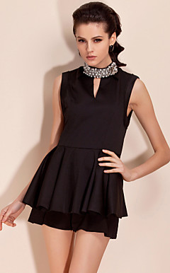 TS Jewelry Decoration Collar Ruffle Blouse Shirt