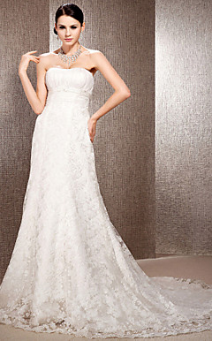 ADAMINA - Vestido de Noiva em Organza e Renda