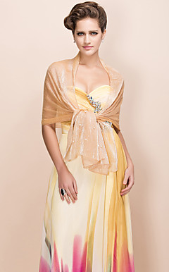 elegante Satin-Partei / Abend Schal mit Perlen (weitere Farben)