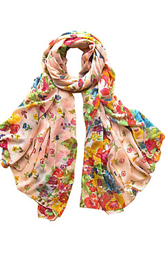 Colorful Voile With Pattern Daily Wear Scarf/Shawl (More Colors)