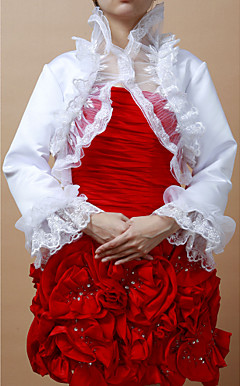 Long Sleeves Chiffon Special Occasion Jacket/ Wedding Wrap (More Colors)