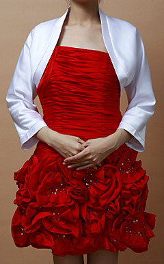 Elegant 3/4-length Sleeves Chiffon With Special Occasion Jacket/ Wedding Wrap (More Colors)