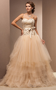 robe de bal sweetheart parole longueur dentelle et robe de mariée en tulle