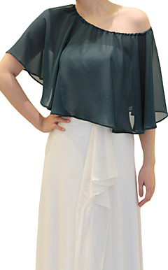 Chiffon Evening/Wedding Hood/Poncho (More Colors)