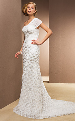 WEALDEN - Vestido de Novia de Gasa y Satén