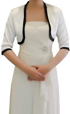 Gorgeous Half Sleeve Satin Evening/Wedding Wrap/Jacket (More Colors)