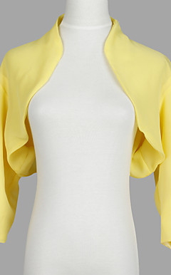 Nice 3/4 Sleeve Chiffon Evening/Casual Wrap/Jacket