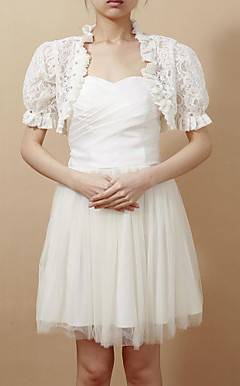 Nice Short Sleeve Tulle/Lace Evening/Casual Wrap/Jacket