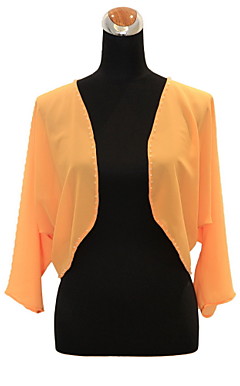 3/4 Sleeve Chiffon Evening/Casual Wrap/Jacket (More Colors)