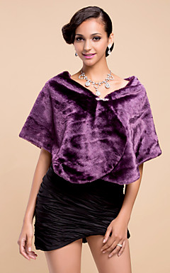 Elegante Kunstpelz Wedding / Evening Shawl (mehr Farben)