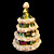  mooie legering kerst-boom sieraden doos / trinket box (QTS-006) (vanaf 10 stuks)-gratis verzending