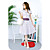  Belted Striped Short Sleeved Shirtdress Purple (XJQZ006) (Start From 10 Units) Free Shipping