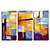  Hand-painted Abstract Oil Painting with Stretched Frame - Set of 3