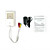 1 / 4 pulgadas Sony CCD color con cable detector de humo cámara (cámara PIR) con audio