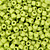  3mm Opaque Spring Green Round Seed Bead (SBB0650) (Approx. 12 Grams)