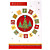  carte de voeux de Noël (sdq466) (à partir de 30 unités)