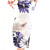  Mandarin Collar Capped Knee Length Silk Cheongsam / Qipao / Chinese Dress (HG031)