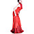  Mandarin Collar Sleeveless Chapel Train Silk Cheongsam / Qipao / Chinese Dress (HG003)