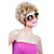  Capless Short Synthetic Light Blonde Curly Hair Wig
