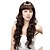  Capless Extra Long Synthetic Coffee Curly Hair Wig