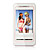  H8 quad-band doppia scheda dual standby piatto ultra sottile touch screen del telefono delle cellule bianche e rosse 2 GB TF card (szxhy109)