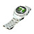  W968 Qaud Band FM Pineapple Veins Surface Design Watch Cell Phone Silver (2GB TF Card)