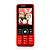  K800 Quad Band Dual Card Bluetooth Dual Camera FM TV Cell Phone Red (2GB TF Card)