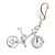  vélo mascotte pendaison décoration clés bicyclette horloge montre la chaîne (ceg380)